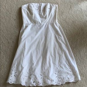 Strapless White Dress